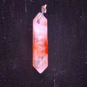 Fire quartz pendant